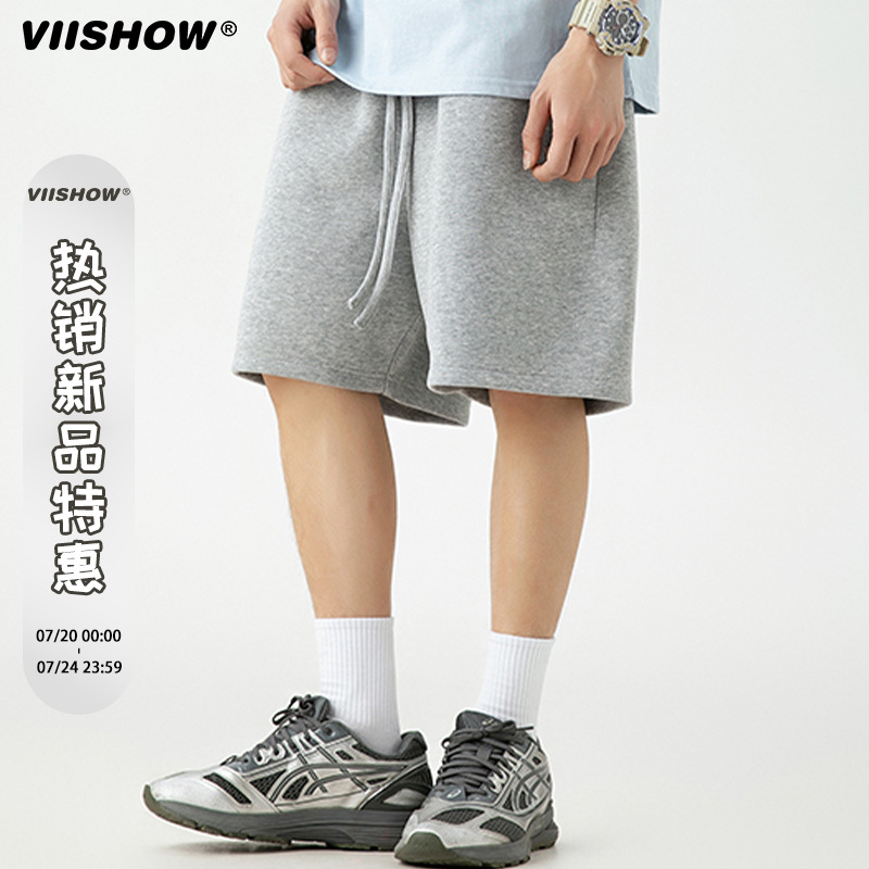 VIISHOW美式短裤男夏季2025新款潮牌宽松休闲五分裤运动篮球中裤