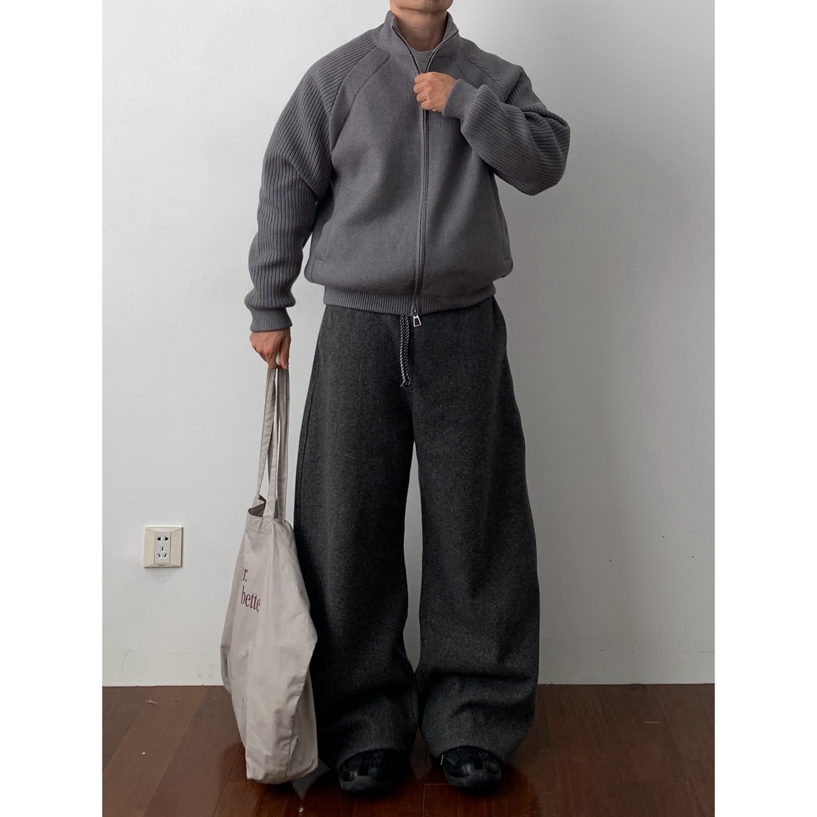 Daily 1|纯色毛衣羽绒服日系基础90白鸭绒立领宽松针织保暖上衣潮