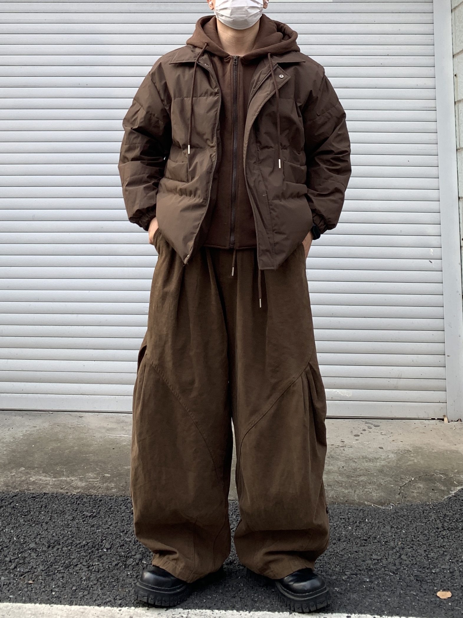 Daily1日系复古假两件羽绒服