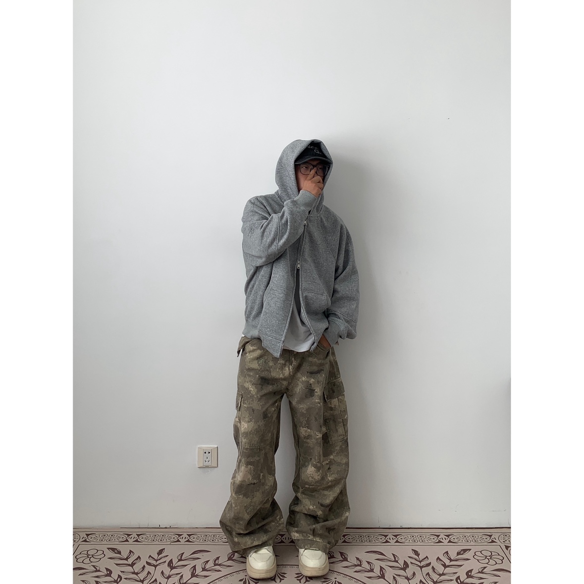 Daily1纯色500g连帽卫衣