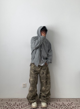 Daily 1|秋冬重磅连帽卫衣 cleanfit基础款纯色廓形开衫boxy宽松