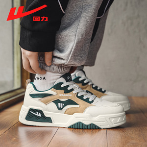 回力网面透气厚底小白鞋男2026秋季新款轻便百搭休闲运动板鞋男鞋