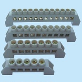 桥式 零线排零排接零端子7位铜排接线端子零线排带绝缘并线器地排