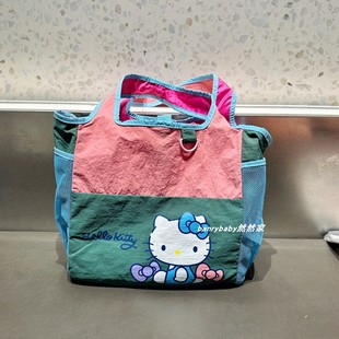 日系可爱卡通猫咪马卡龙手提包轻便通勤托特包外出妈咪包