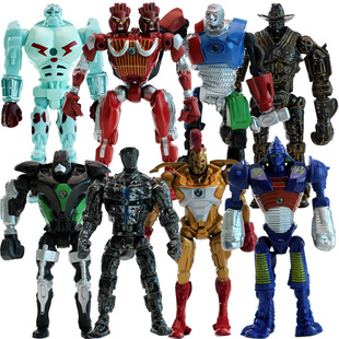 铁甲钢拳机器人公仔玩偶全套8款RealSteel 四肢可动 动漫模型玩具