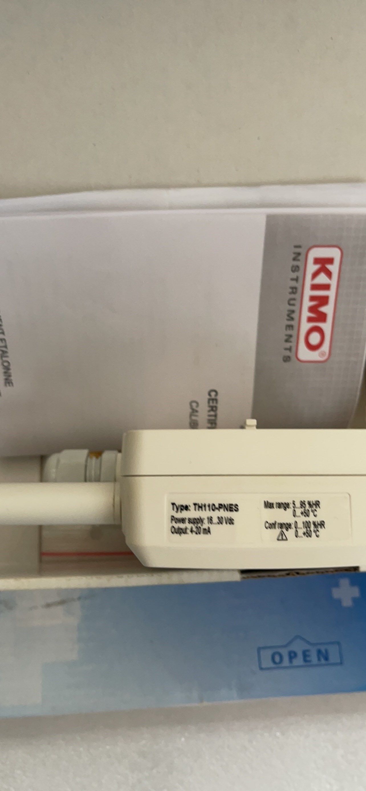 药厂凯茂kimo温湿度传感器th100-a03停产替代型号th110-poes