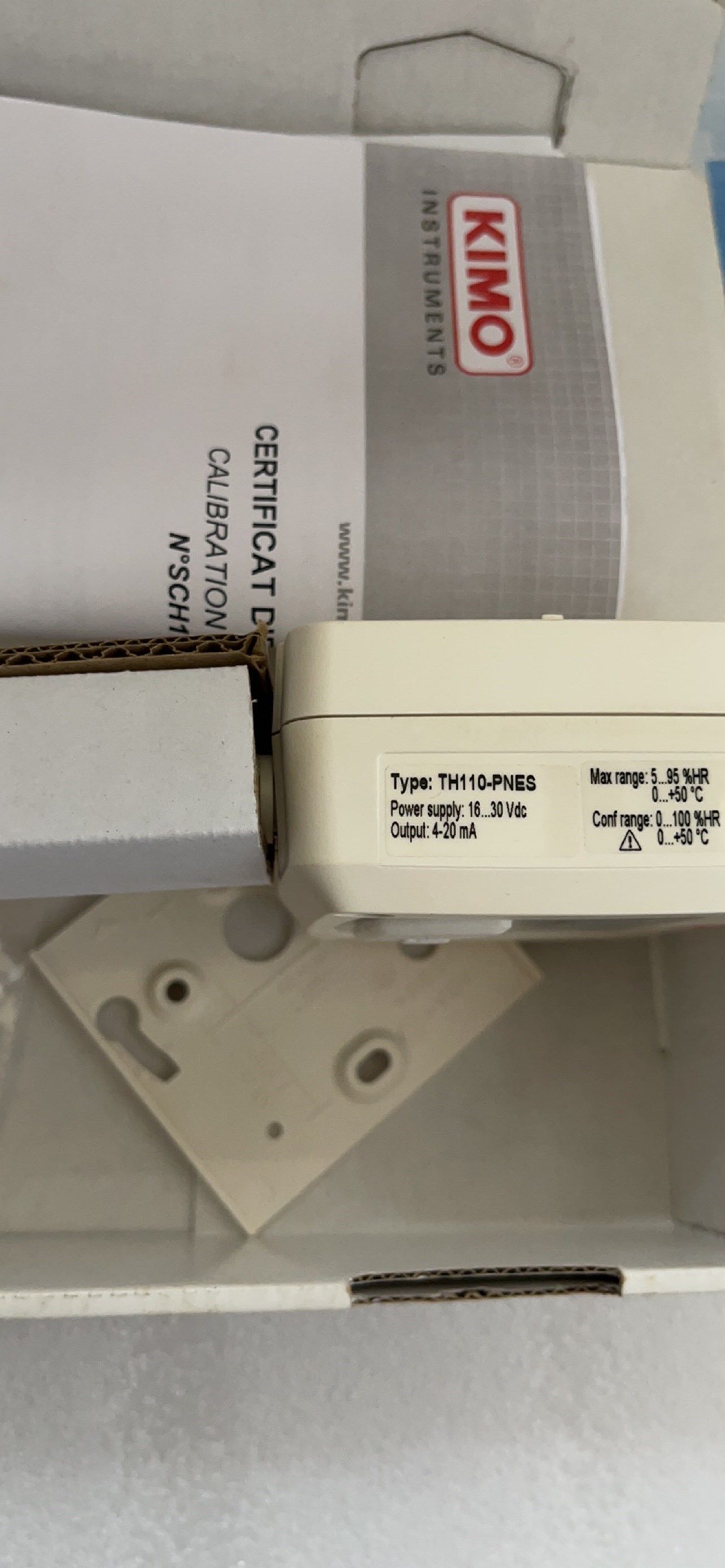 药厂进口凯茂kimo温湿度传感器th100-a3已停产替代型号th110-pnes