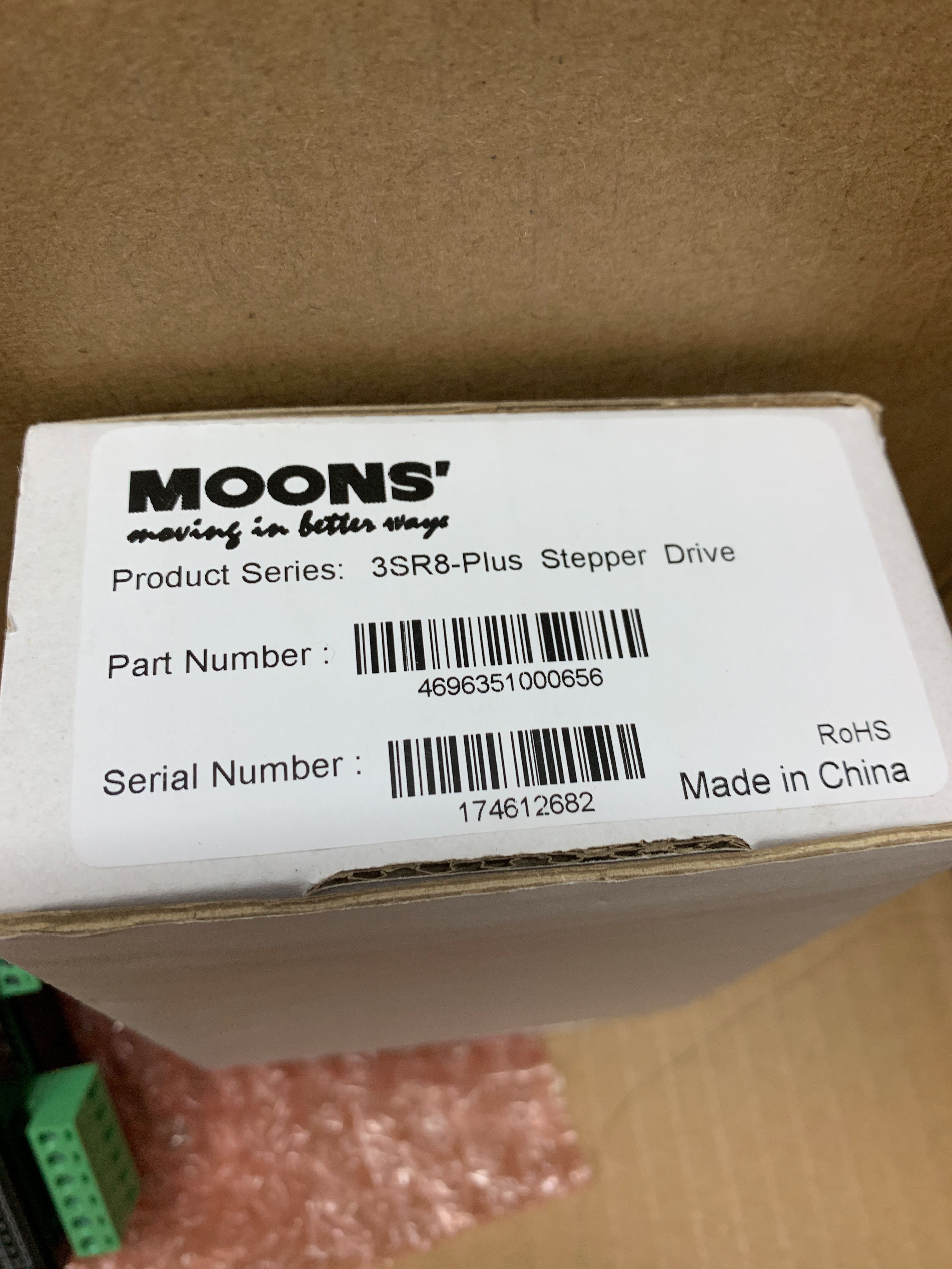 鸣志moons三相驱动器:原型号3sr8和升级版3sr8-plus现货包邮