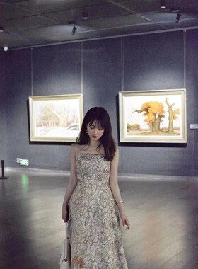 alwaysiris 媛鸢/2022夏coline绿野仙踪千金气质显瘦吊带连衣裙