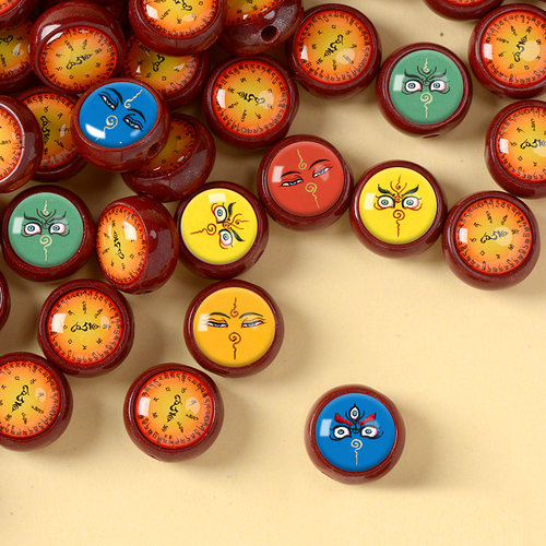 图案定制朱砂吊坠药师