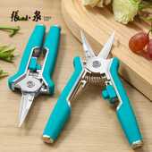 张小泉园艺修枝剪刀摘果剪刀果树葡萄采摘剪盆景整枝省力果园剪刀