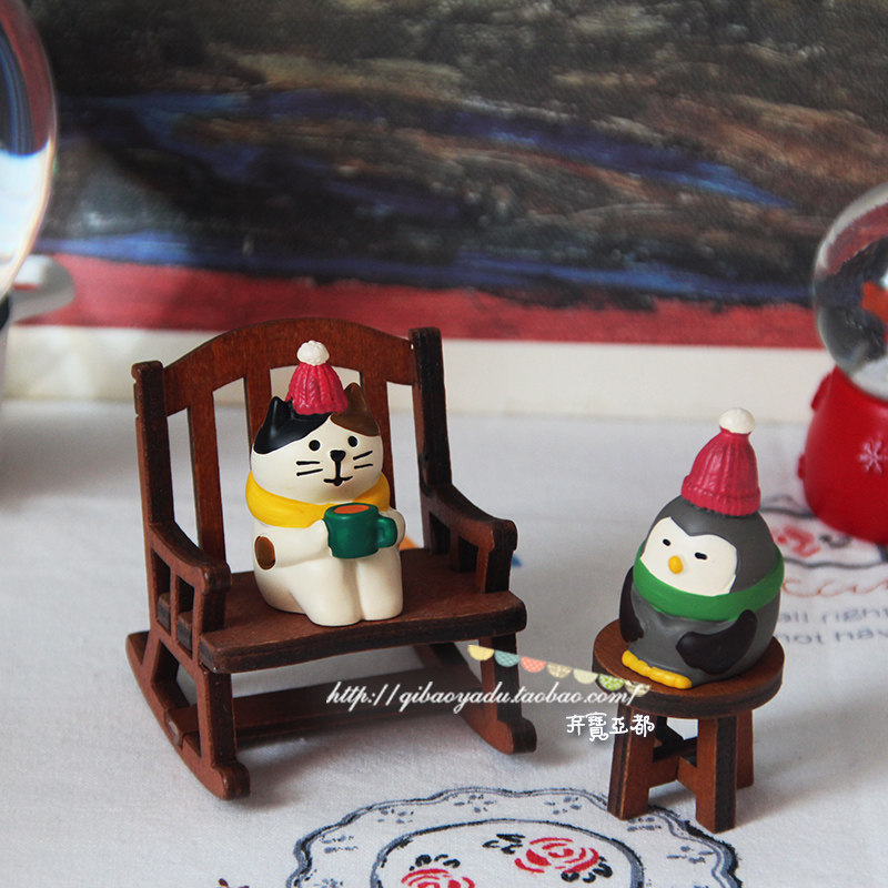 日式风御寒饭团树脂免邮车载摆件