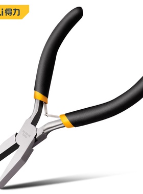 得力 DL103045 20026迷你尖嘴钳斜嘴钳弯嘴钳斜口钳顶切钳钢丝钳