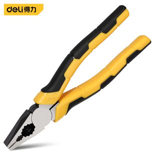 得力工具 6/7/8寸日式钢丝钳多功能平口钳电工老虎钳DL100306 7 8