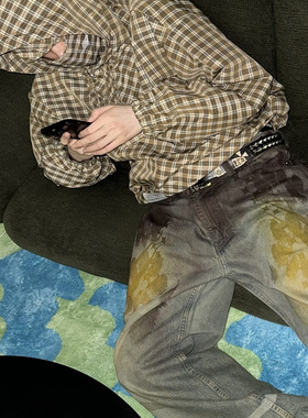 （现货）CROSS 自主Um OG黄色初代 格纹面罩套头对格冲锋衣