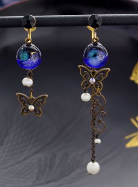 【耳夹】「京之蓝染part2」日本京都琉璃专利无痛耳夹 人气再入荷