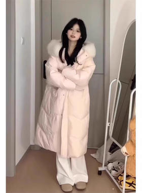 奶呼呼大毛领棉服外套女