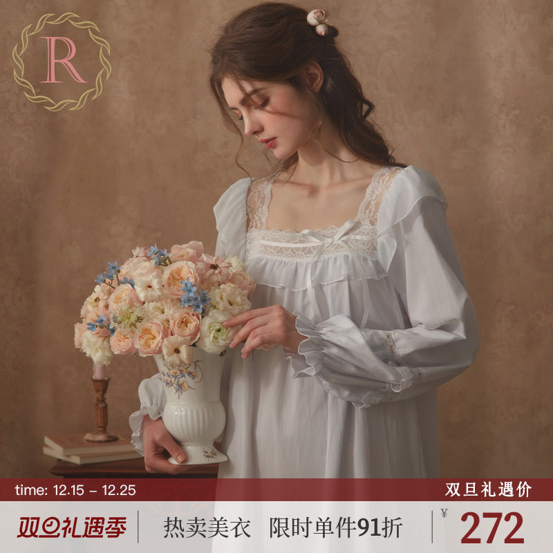 RoseTree法式宫廷古典柔美睡裙