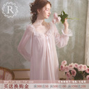 蕾丝性感宫廷公主风纯欲睡衣2025新款 RoseTree冰丝睡裙女春秋长袖