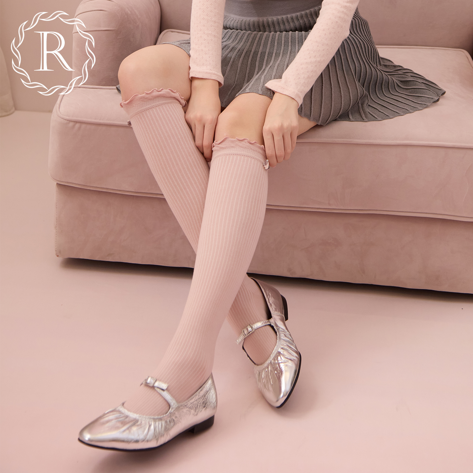 RoseTree日系少女堆堆袜小腿袜