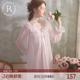 RoseTree冰丝睡裙女春秋长袖 夏 蕾丝性感宫廷公主纯欲睡衣2026新款