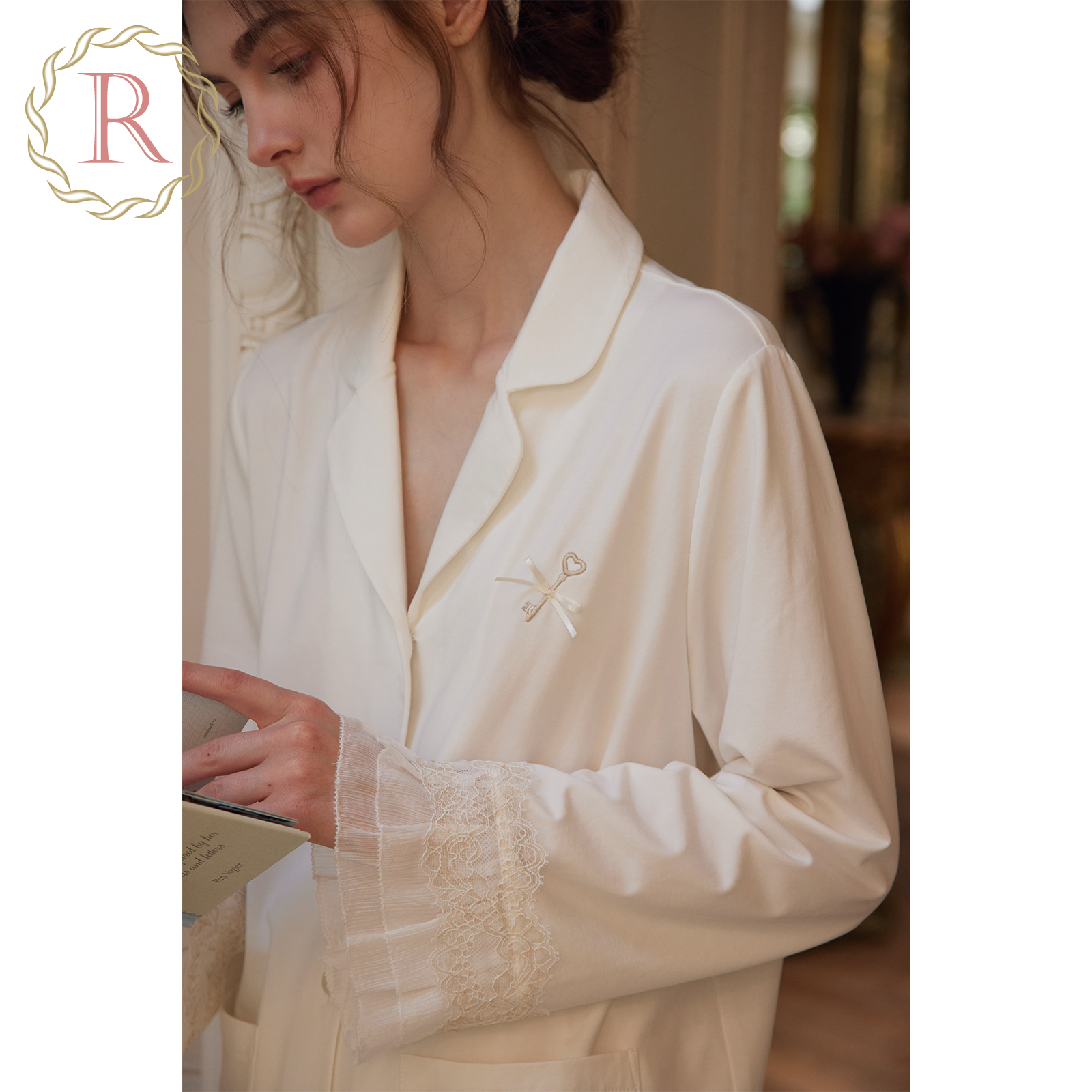 性感法式气质高级感情侣睡衣套装