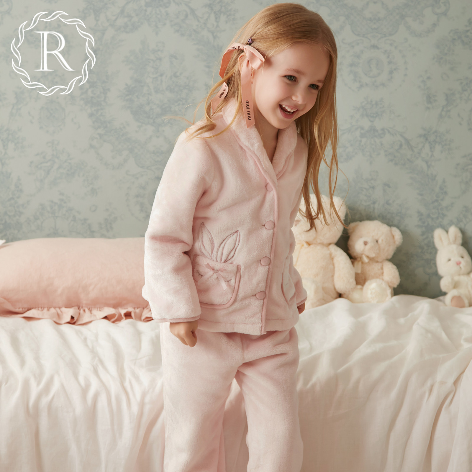 rosetree珊瑚绒睡衣秋冬季