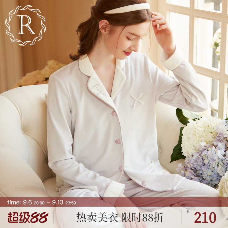 RoseTree薄绒睡衣女款秋冬季甜美ins风珊瑚绒家居服套装2026新款