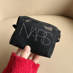 纯色网纱内胆包化妆包随身小号便携大容量简约口红包洗漱包收纳袋