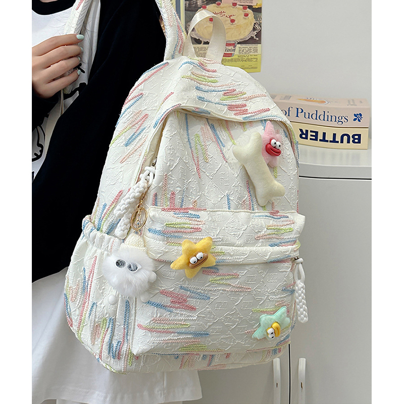 书包女生小学生2025新款初中女生ins小众双肩包轻便高颜值双肩包