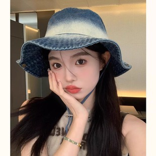 帽子渔夫帽女款2025新款冬遮阳帽女显脸小冬太阳帽小头围时尚洋气