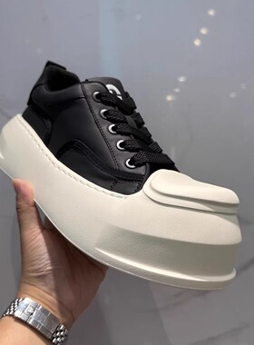 小众设计感男鞋2025秋冬新款时尚简约厚底增高防滑潮流百搭休闲鞋
