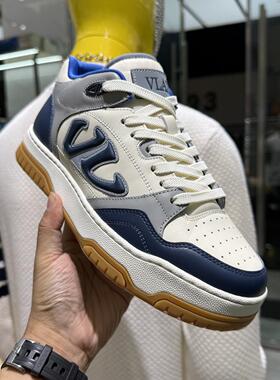 VLAX品牌男鞋2024秋冬新款时尚拼色厚底轻奢字母运动休闲鞋板鞋男