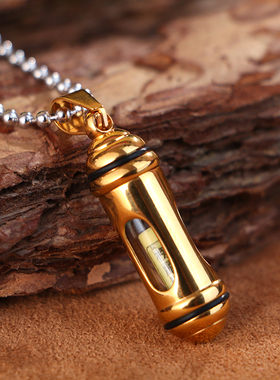 结缘透明瓶楞严咒吊坠男女士嘎乌盒挂件可打开装藏朱砂护身符饰品