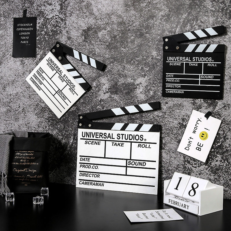 复古电影打板拍照道具导演板摄影