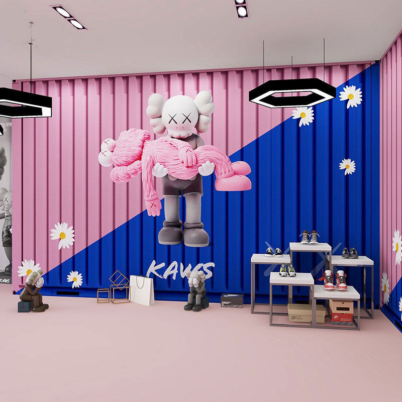 kaws潮流装饰墙贴纸自粘贴画软装墙贴