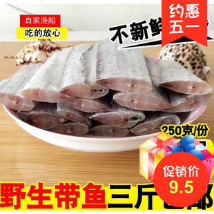 带鱼段新鲜特级冷冻鲜活刀鱼活体黄海海鱼中段海鲜水产去头去尾