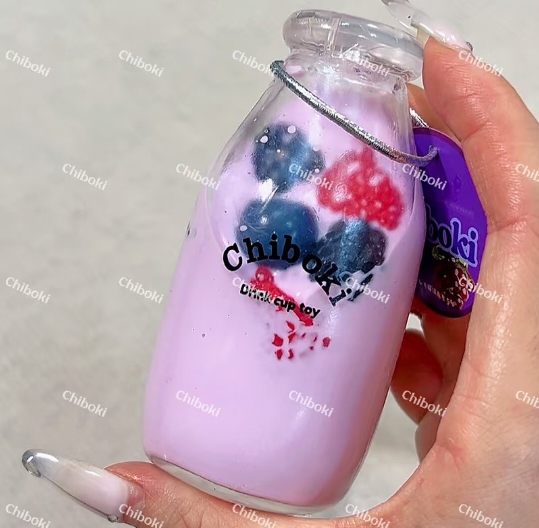 thumbnail for Chiboki Original Milk Series Watery Milk Bottle Handmade Ball Squeeze Bottle!