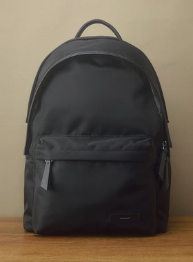 FimaC手工进口防水尼龙配真皮背包  设计师高级感轻便电脑双肩包