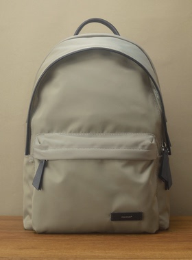 进口防水尼龙配真皮 手工轻奢轻量化户外运动双肩背包通勤电脑包