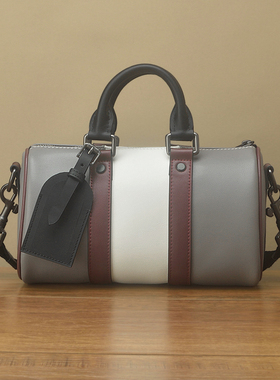 FimaC手工进口牛皮波士顿包 小众设计师真皮轻奢时尚斜挎奥