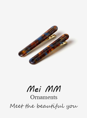 发夹女2025新款鸭嘴夹发饰高级感醋酸一字前额侧边碎发刘海夹头饰