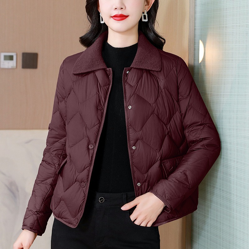 百搭常规羽绒棉口袋短外套保暖