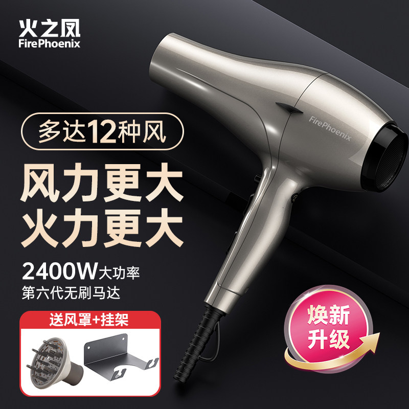 火之凤吹风机6600h理发店发廊发型师专用大功率2400瓦家用电吹风