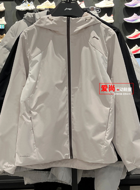 李宁女子防泼水防晒运动风衣2026春季新品开衫连帽外套AFDW102