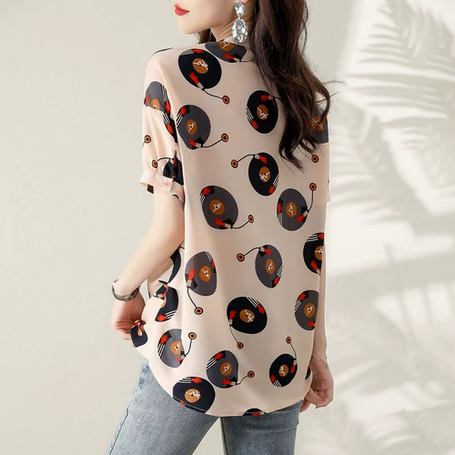 Модная ретро рубашка, Италия, по фигуре, оверсайз