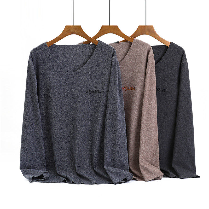 无痕发热双面德绒领保暖打底