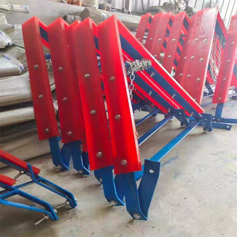 聚氨酯皮带机空段清扫器H型一道P型二道刮料器马丁刮刀刮板滚 刷