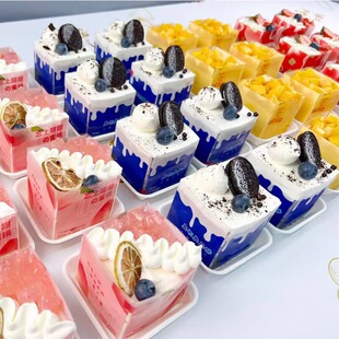 7×7cm方形慕斯围边 草莓千层水果库利奥利奥西点蛋糕甜品包边