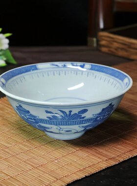 不烫手饭碗人民瓷厂原矿青花梧桐
